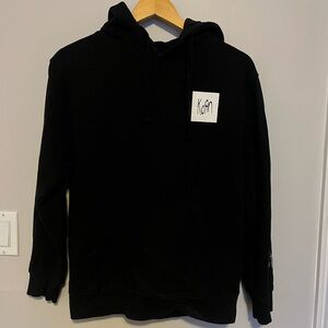 Korn Black Hoodie with White Logo